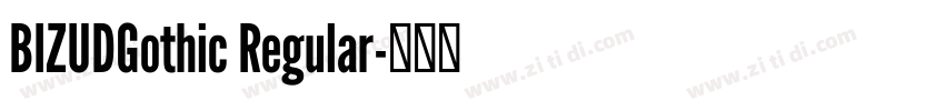 BIZUDGothic Regular字体转换